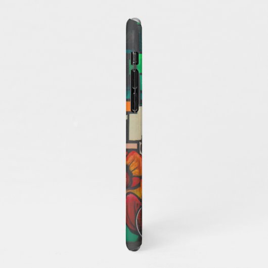 Fietsen op graffiti iPhone hoesje (Linkerkant)