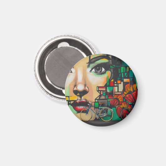 Fietsen op graffiti magneet (Voorkant / Achterkant)