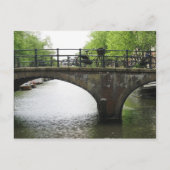 Fietsen op het Briefkaart Amsterdam Bridge (Voorkant)