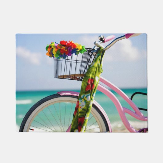 Fietsen op het strand | Miami, Florida Deurmat (Voorkant)