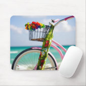 Fietsen op het strand | Miami, Florida Muismat (Met muis)