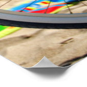 Fietsen op het strand | Miami, Florida Poster (Hoek)