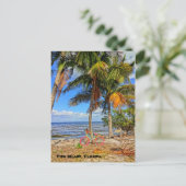 Fietsen op het strand - Pine Island Florida Briefkaart (Staand voorkant)