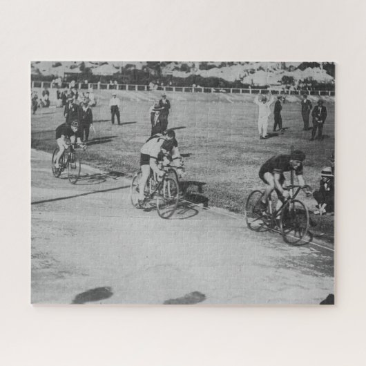 Fietsen op het Velodrome Circuit Brisbane 1923 Legpuzzel (Horizontaal)