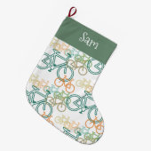 Fietsen op maat kerstcadeaus grote kerstsok (Voorkant (Hangend))