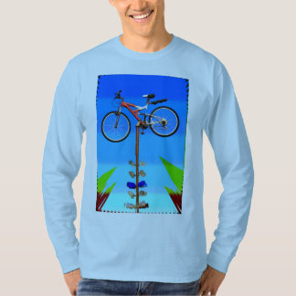 Fietsen op pole t-shirt