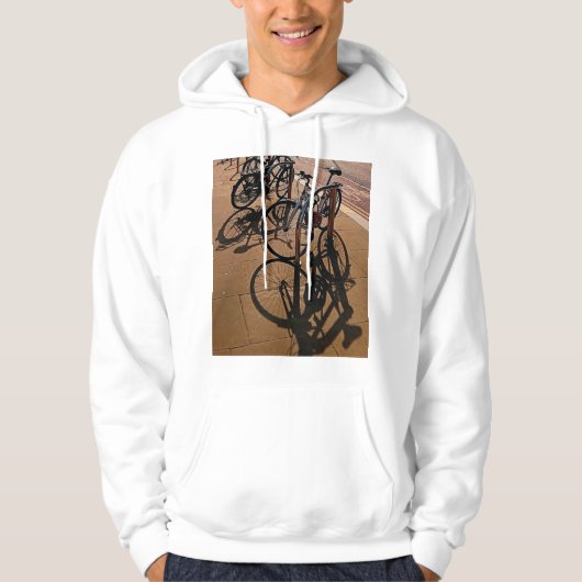 Fietsen op straat hoodie (Voorkant)