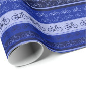 fietsen op strepen cadeaupapier (Rol Hoek)
