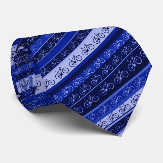 fietsen op strepen stropdas (Opgerold)