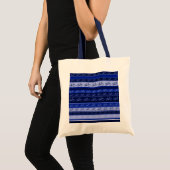 fietsen op strepen tote bag (Voorkant (product))