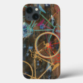 fietsen op textuur Case-Mate iPhone case (Achterkant)