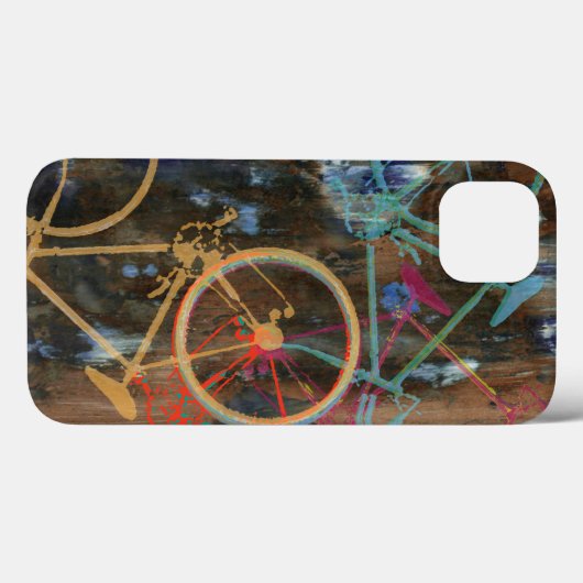fietsen op textuur Case-Mate iPhone case (Achterkant (horizontaal))