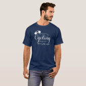 Fietsen over de hele wereld t-shirt (Voorkant volledig)