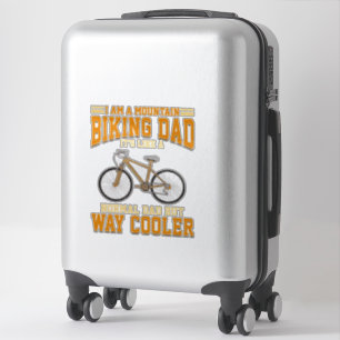 Fietsen Pa Mountain Biker als een normale papa Sticker