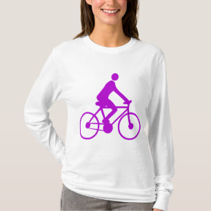 Fietsen - Paars T-shirt