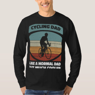  fietsen Papa fietsenfietser met recycleerbaar zon T-shirt