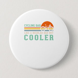 Fietsen Papa Funny Bicycle Lovers  Sun Ronde Button 7,6 Cm