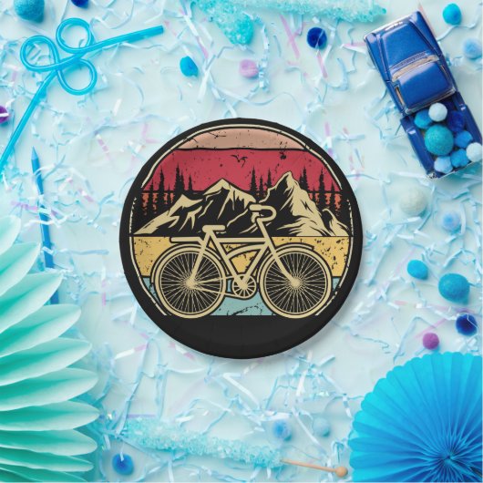  fietsen papieren bordje (Feest)