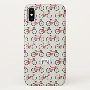 Fietsen Patroon aangepaste monogram telefoondoosje Case-Mate iPhone Case
