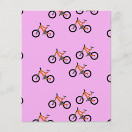 Fietsen patroon op roze