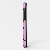 Fietsen patroon op roze Case-Mate iPhone case (Achterkant/links)