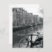 Fietsen per kanaal briefkaart (Voorkant / Achterkant)