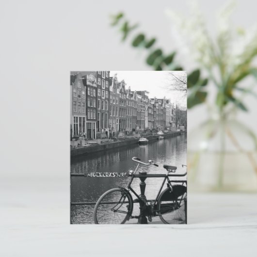 Fietsen per kanaal briefkaart (Staand voorkant)