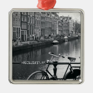 Fietsen per kanaal metalen ornament
