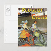 Fietsen Peugeot Fietskunst Briefkaart (Voorkant / Achterkant)