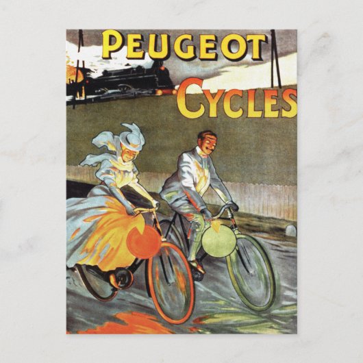 Fietsen Peugeot Fietskunst Briefkaart (Voorkant)
