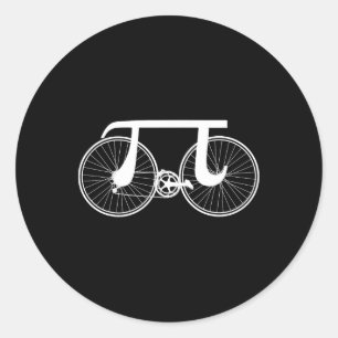 Fietsen Pi Dag Pun Grappig Maart 14 3.14 Ronde Sticker