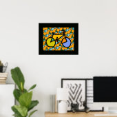 fietsen pop-decor poster (Thuiskantoor)
