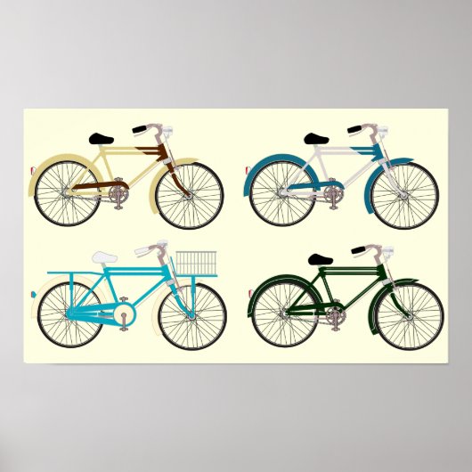  fietsen poster (Voorkant)