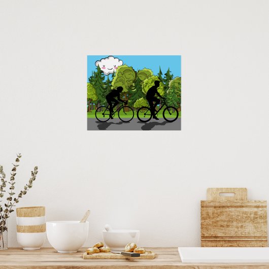 fietsen poster (Keuken)