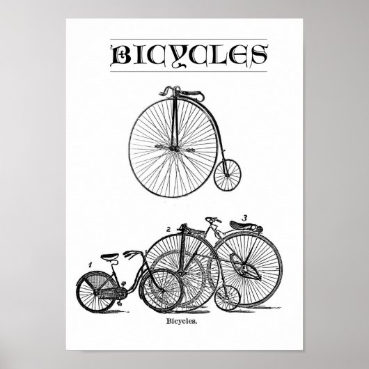  fietsen poster (Voorkant)