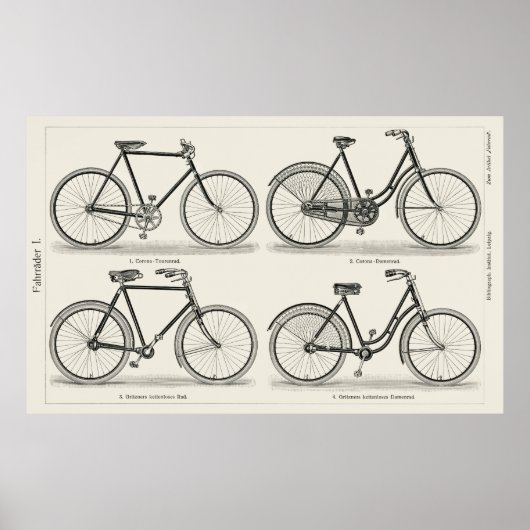 fietsen poster (Voorkant)