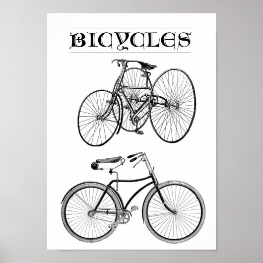  fietsen poster (Voorkant)