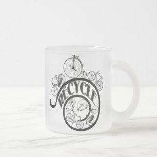 fietsen Recyclen kleding en cadeaus Matglas Koffiemok