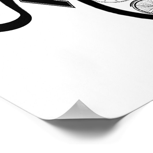  fietsen Recyclen kleding en cadeaus Poster (Hoek)