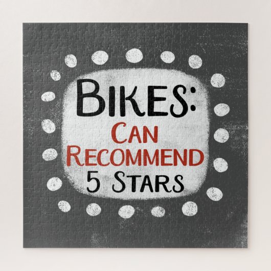 Fietsen Review 5 Sterren Jigsaw Puzzel (Verticaal)