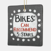 Fietsen Review 5 sterren Ornament (Links)
