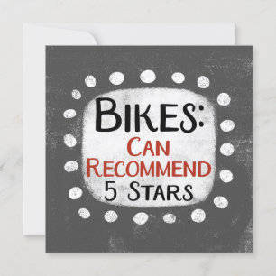 Fietsen Review 5 sterren Wenskaart Kaart