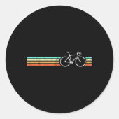 Fietsen Road Bike Ronde Sticker (Voorkant)