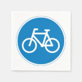 Fietsen Road Sign Papieren servetten (Voorkant)