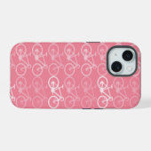 fietsen ROZE iPhone 15 Hoesje (Achterkant horizontaal)