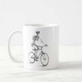 Fietsen Scary Halloween Skeleton Biker Koffiemok (Links)