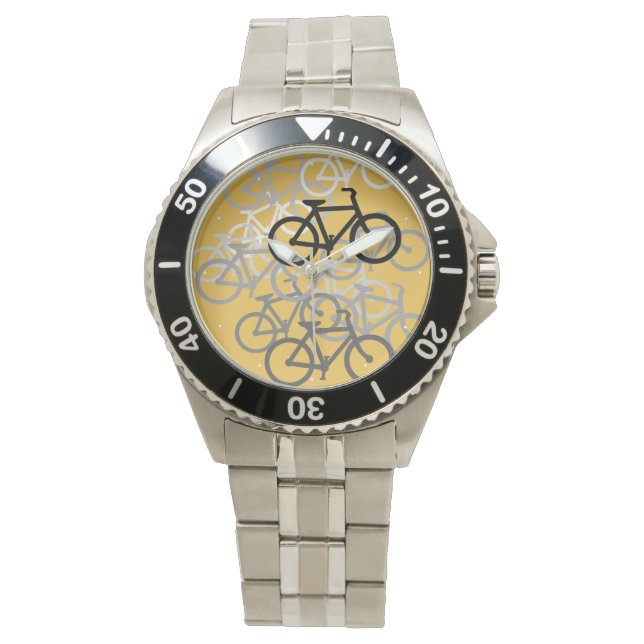 Fietsen... selecteer je achtergrondkleur. horloge (Voorkant)