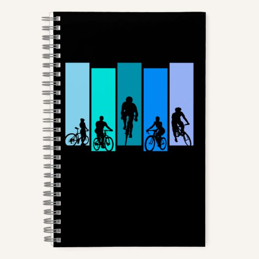 Fietsen Silhouet Sport Notitieboek (Voorkant)