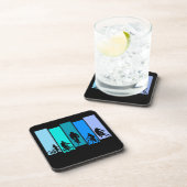 Fietsen Silhouette Sport Bier Onderzetter (Rechterzijde)