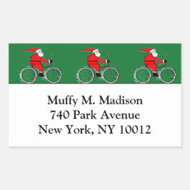 Fietsen Sinterklaas Rechthoekige Sticker